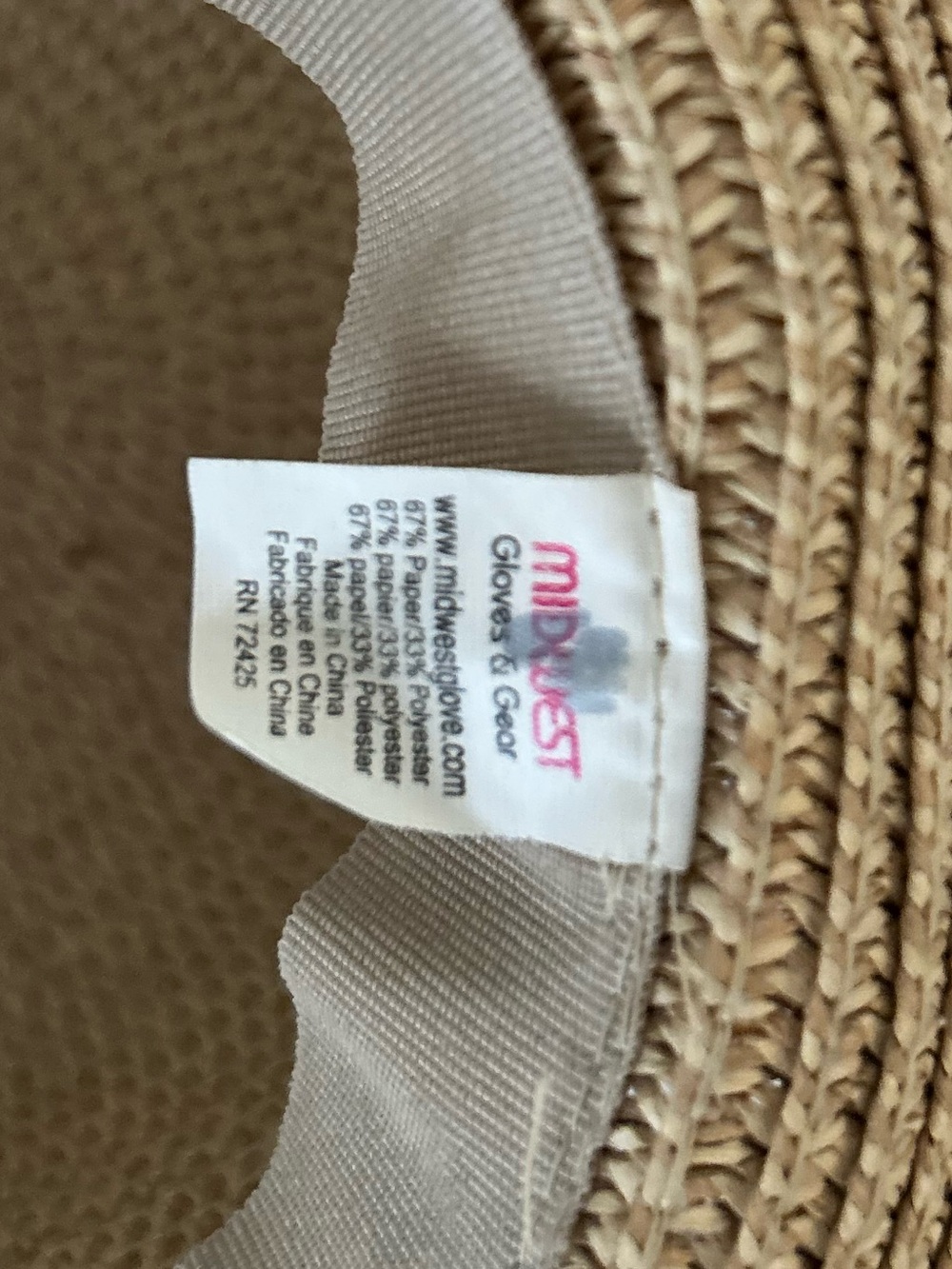 Women's Wide Brim Straw Sun Hat with Chin Cord - Natural - Picture 7 of 7